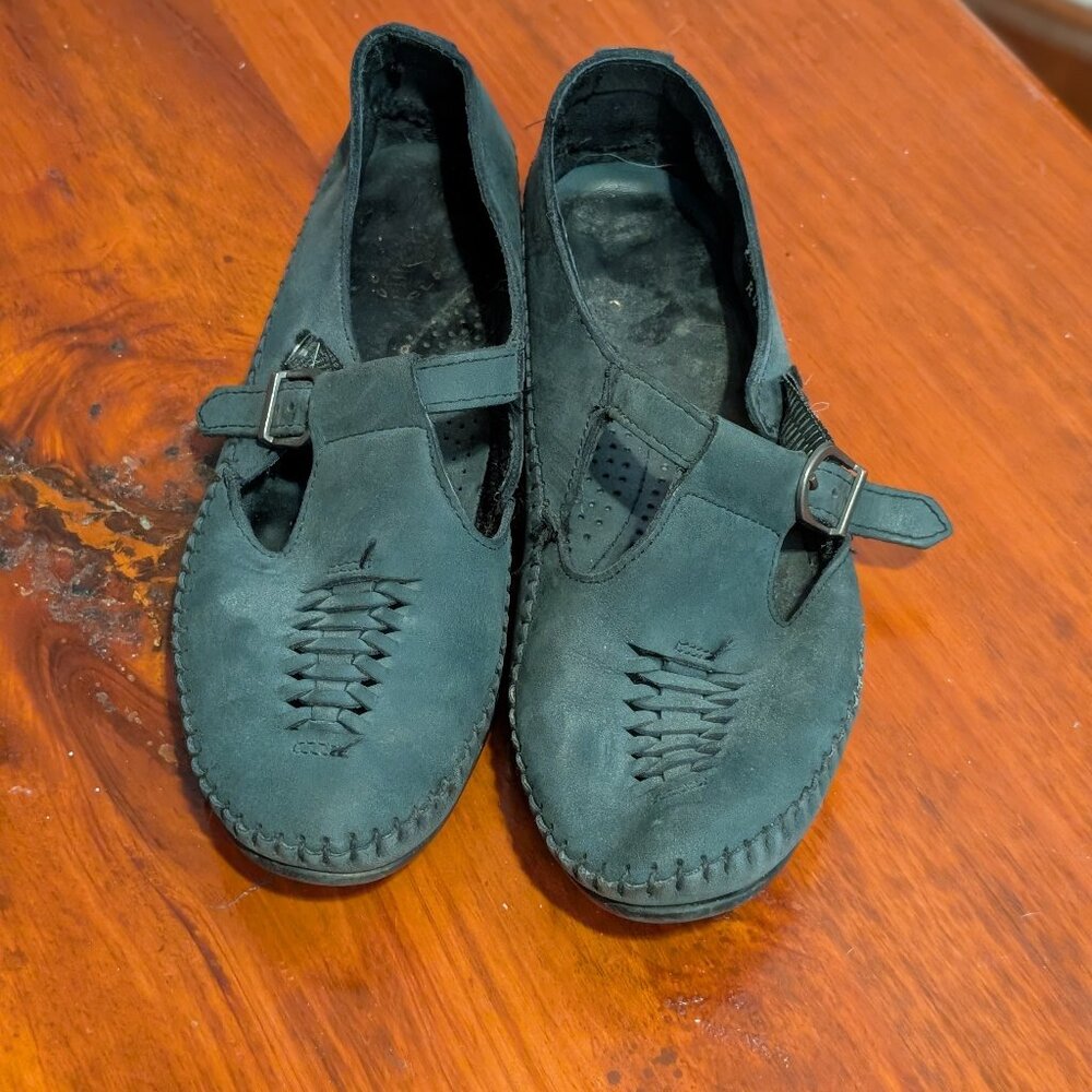 Blue Suede Mary Jane